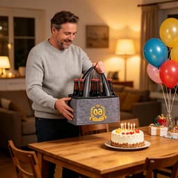 Persoonlijke Verjaardagscadeaus voor Mannen, Handtas voor Mannen, Biercadeaus voor 60e Verjaardag, Unieke Geschenken — thumbnail 4