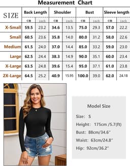Dames tops met lange mouwen dames ronde hals basislaag shirts casual slank getailleerd ondershirt lichtgewicht basic tuniek trui | Slim Fit, basislaagontwerp, zachte aanraking, herfst winter, warm gevoel, licht gevoel — thumbnail 2