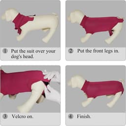 Herstelpak Vrouwelijke Spay Operatie Hond Body Suit Na Chirurgie Mannelijke Honden Chirurgische Herstel Onesie Medische Vest Post Op Honden Chirurgie Kegel Alternatief Anti-lik Wonden — thumbnail 3