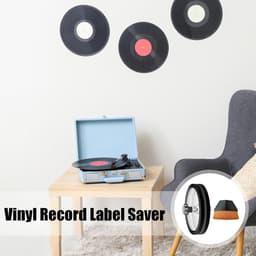Reinigingsset Platenhoezen - Vinyl Beschermers - Platen Onderhouden - Waterdicht Dubbelzijdig Ontwerp - 116 cm Diameter - Zwart — thumbnail 2