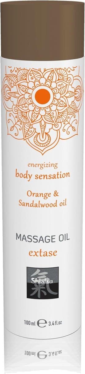 Extase Massage Olie - Sinaasappel & Sandelhout — afbeelding 1