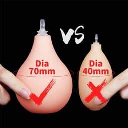 Spuitende Realistische Dildo met Knijpbal - 25.4 cm - Squirting Dildo - Met zuignap - Met balzak - Sex Toys — thumbnail 12