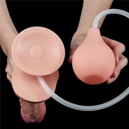 Realistische Spuitende Dildo - 28 cm - Squirting Dildo - Ejaculerende Dildo - Met zuignap - Met balzak - Grote Dildo - Seksspeeltjes - Sextoys — thumbnail 14