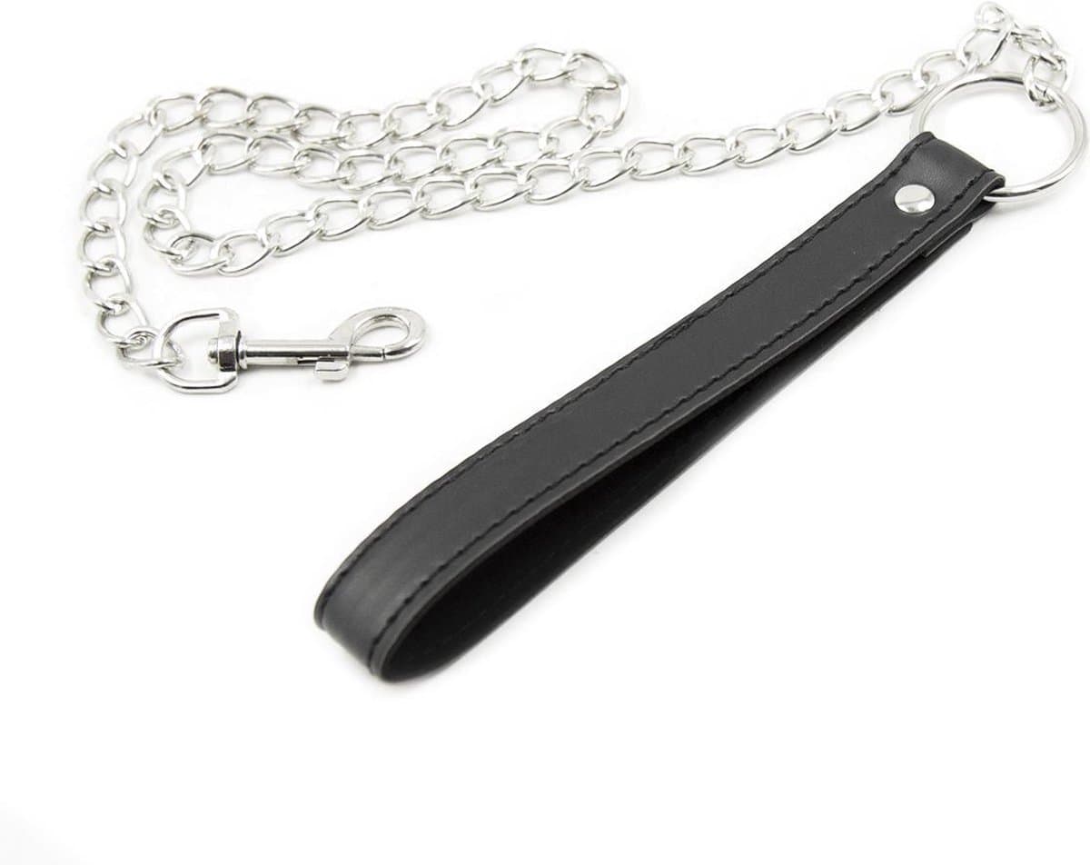 Kiotos - Zwarte Leash met Ketting — afbeelding 1
