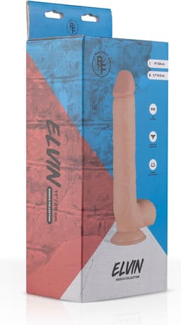 Real Fantasy - Elvin - Realistische Dildo met Zuignap - 27,5 cm - Dildo - Dildo's - Sex Toys voor Vrouwen en Mannen - Dildo Mannen Anaal - Beige — thumbnail 7