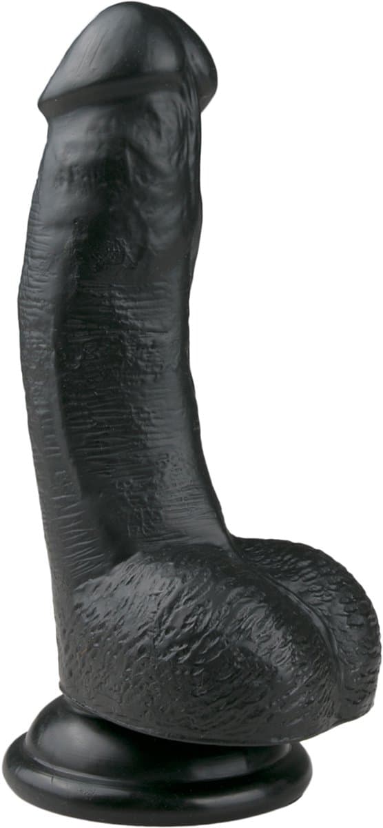 EasyToys - Realistische Dildo met Zuignap - 15 cm - Dildo's - Sex Toys voor Vrouwen en Mannen - Dildo Mannen Anaal - Zwart — afbeelding 1