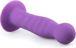 Siliconen dildo met zuignap - Paars — thumbnail 4
