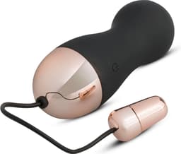 Teazers - Glad Vibratie Eitje - Oplaadbaar - Sex Toys voor Vrouwen - Vibrators voor Vrouwen - Vibratie Ei met Afstandsbediening - Sex Toys voor Koppels - Zwart/Roségoud — thumbnail 5