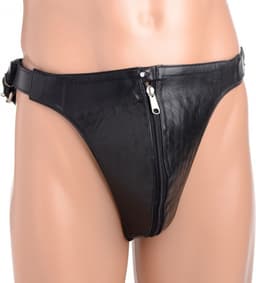 Spiked Leather Kuisheidsgordel Met Spikes — thumbnail 1