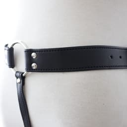 Nooitmeersaai - Harnas Vrouw - Harnas Man - Leer - Strap-On Harnas Voor Interne Dildo - BDSM - Verstelbaar - Bondage Harnas — thumbnail 3