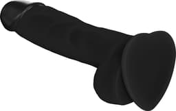Strap-On-Me - Soft Realistic - Dildo Met Zuignap - Zwart - Maat XL — thumbnail 2