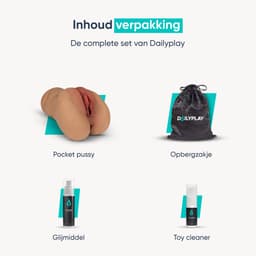DailyPlay Pocket Pussy voor Man - 2 in 1 – Masturbator met Billen en Kunst Vagina – Sex Toys Mannen en Koppels – Nep Kut — thumbnail 7