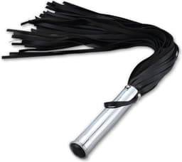 Fixxx - Aluminium Flogger met Verborgen Buttplug - Zwart — thumbnail 1