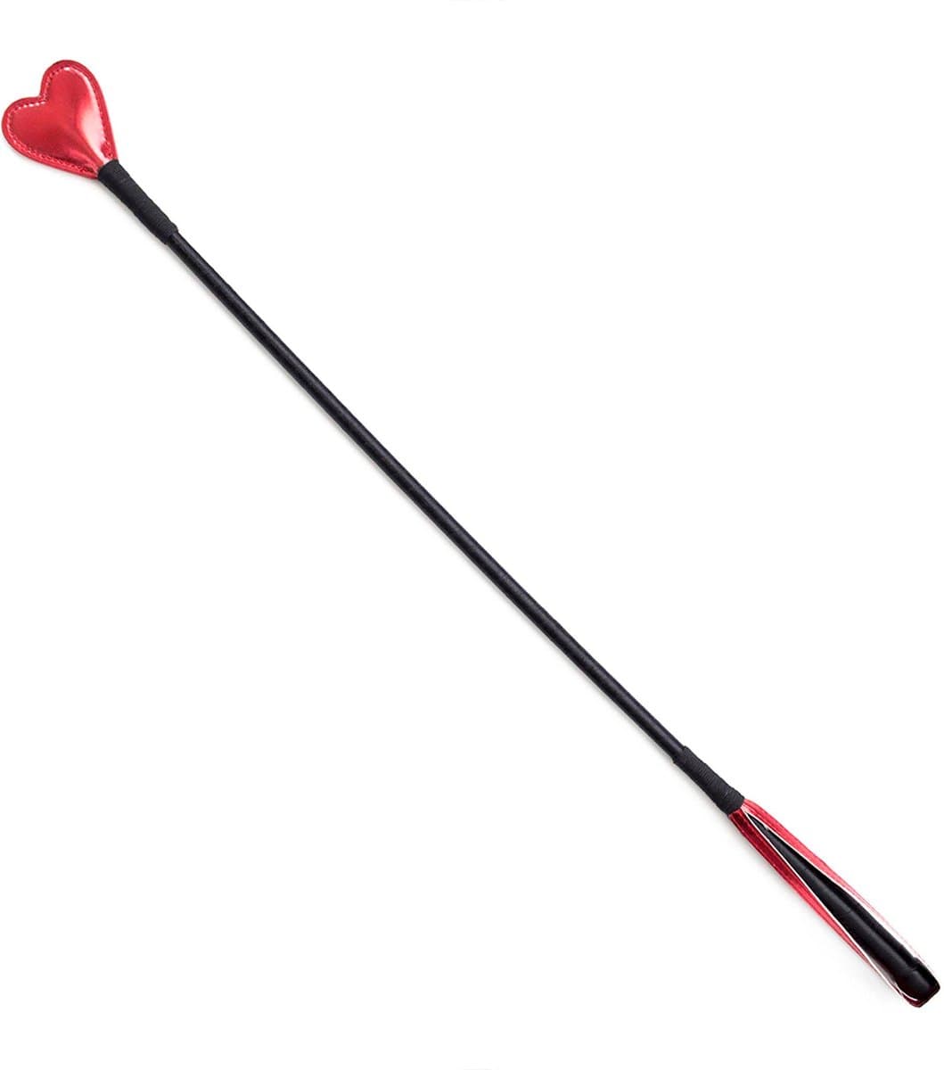 Smart Moves - Shiny Hart Rijzweep - 64 cm - Zwart/Rood — afbeelding 1