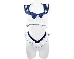BamBella ® Sexy Cosplay Rollenspel kleding - Onesize - outfit dames Matrozen pak blauw