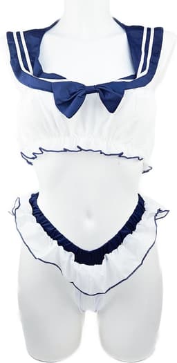 BamBella ® Sexy Cosplay Rollenspel kleding - Onesize - outfit dames Matrozen pak blauw — thumbnail 1