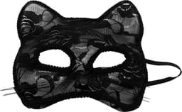 Vos Masker Dames - Verkleedkleding - Masquerade Masker -Gemaskerd Bal - Galamasker - Zwart — thumbnail 1