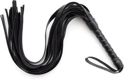Nina’s Giftshop® BDSM Zweep Zwart – PU Leer – Erotische Zweep – BDSM Accessoire – Seksspeeltje voor Koppels – Volwassenen – Cadeau voor Hem & Haar – Valentijn Cadeau — thumbnail 1