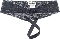 BamBella® Slip open kruis kant voor mannen - XS - strap cock ring doorzichtig Erotische Sexy Lingerie Heren - Zwart mannen ondergoed slip — thumbnail 4