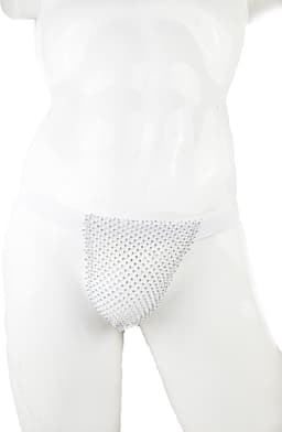 BamBella® Slip doorzichtig voor mannen - XXL - string steentjes gaten Erotische Sexy Lingerie Heren - mannen ondergoed — thumbnail 7