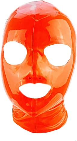 BNDGx® -100% Latex Masker ogen mond open - Anoniem Erotiek - Extreme BDSM sm fetish Rollenspel kleding Rood — thumbnail 8