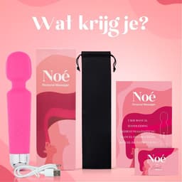 Essential Pleasure Noé - Magic Wand Vibrator - Vibrator-  Massagestaaf met Clitoris Stimulator – Vibrators voor Vrouwen – Vibrator voor Vrouwen - Roze — thumbnail 8