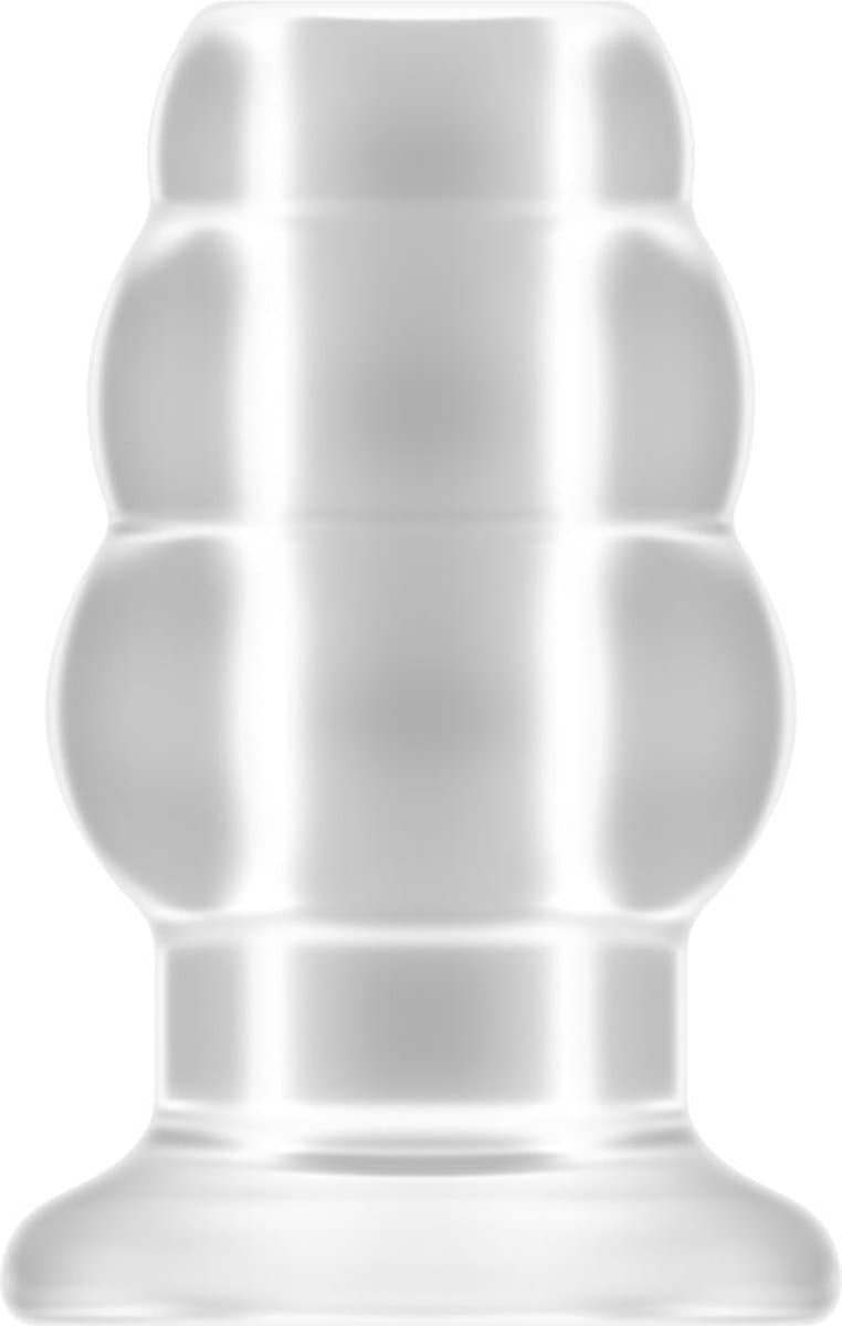 No.51 - Large Hollow Tunnel Butt Plug - 5 Inch - Translucent — afbeelding 1