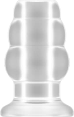 No.51 - Large Hollow Tunnel Butt Plug - 5 Inch - Translucent — thumbnail 1