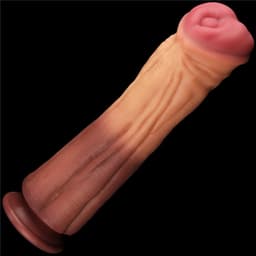 Lovetoy - XXL Dildo - Dual layered Platinum Silicone Cock - 30 cm lang en modder vet — thumbnail 15