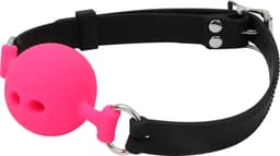 Banoch - ballgag siliconen small - roze Ø 3,5 cm - bdsm — thumbnail 10
