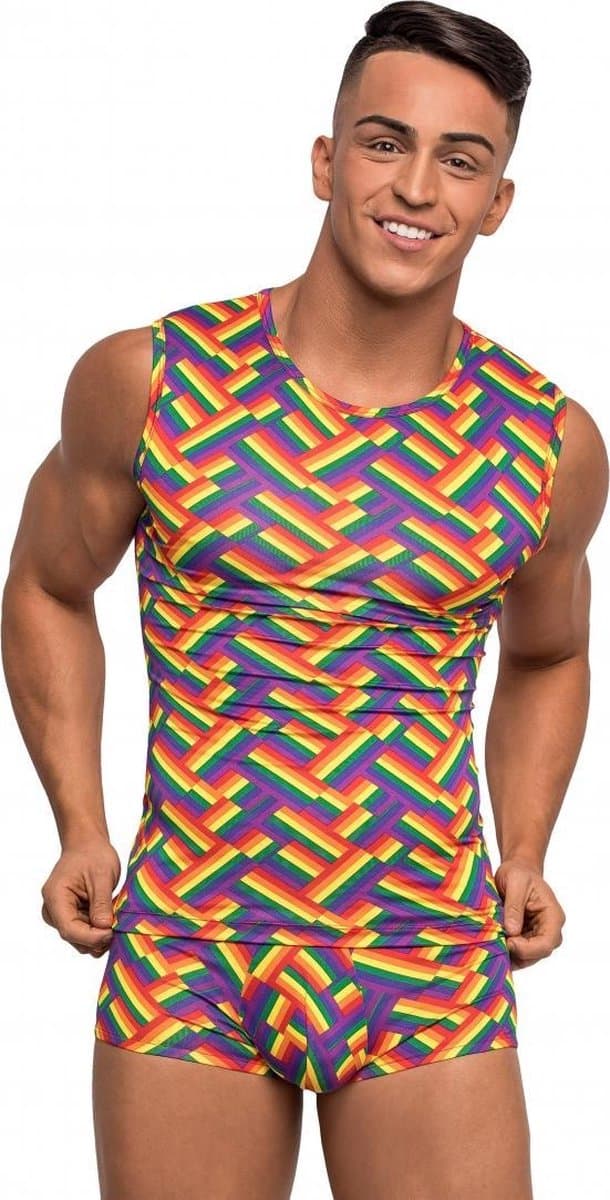 Male Power Fitness Tank - S multicolor S — afbeelding 1