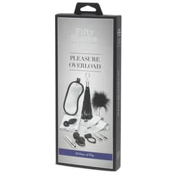 Fifty Shades Pleasure Overload 10 Days of Play Couple's Kit - Zwart/ Zilver — thumbnail 9