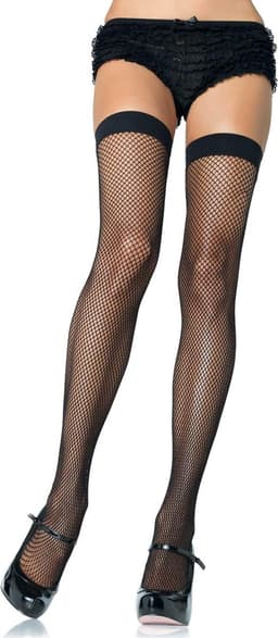 Nylon Fishnet Thigh Highs — thumbnail 12