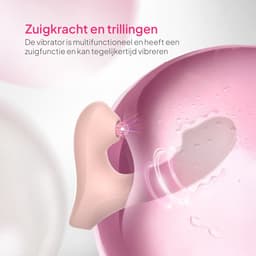 Pure Pleasure® Vibrator voor Vrouwen – Luchtdruk Vibrator met G-spot Stimulator – Seksspeeltjes voor Vrouwen & Koppels – 15 Standen – Clitoris & Dildo Vibrator – Oplaadbaar – Fluisterstil – Roze — thumbnail 3