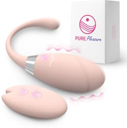 Pure Pleasure® Vibrators voor Vrouwen – Vibrerend Ei met Afstandsbediening – Clitoris Stimulator voor Vrouwen & Koppels – Draagbare Vibrator – 10 Vibratiestanden – Oplaadbaar – Stil & Waterdicht – Roze — thumbnail 1
