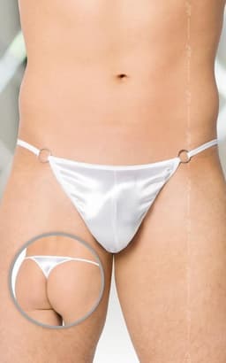 SoftLine Collection - Elegante heren string met satijn aanzicht zwart S t/m L — thumbnail 2