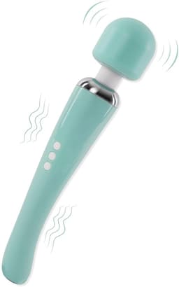 Wand vibrator groot | – Draadloze Magic Wand Vibrator – 20 Vibraties & 8 Snelheden – Stil, Waterbestendig & Oplaadbaar – Groen — thumbnail 1