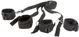 BDSM Bondage set - Handboeien - Bed Harnas Set - Verstelbaar - Pluche — thumbnail 8