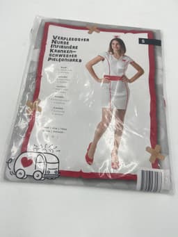 Sexy Verpleegster Kostuum – Wit/Rood Jurkje met Diadeem | Erotisch Rollenspel Maat S — thumbnail 2