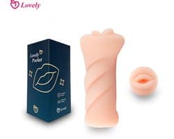 Lovely Pocket – Mondvormige Pocket Pussy, Realistische Blowjob Masturbator, Seksspeeltje– Zachte Kunstmond-Stroker voor Mannen