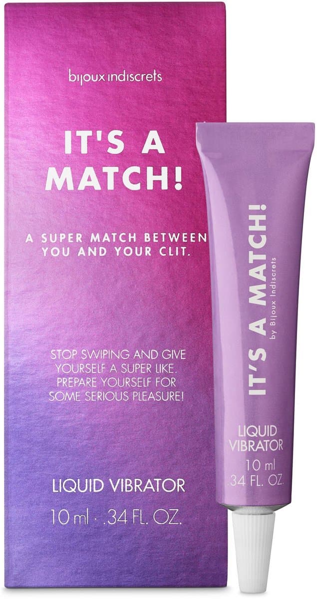 Bijoux Indiscrets - BIJOUX IT’S A MATCH LIQUID VIBRATOR 10 ML | Clitoris Stimulator | Intense Orgasm for Woman | Woman Libido | Woman Wellness — afbeelding 1