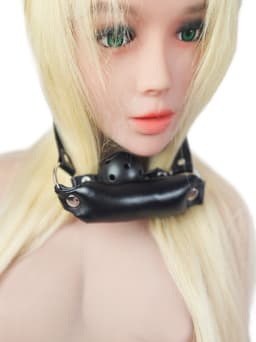 BNDGx® - Mond Gag - Zwart - 2 delig- Seks speeltje - Mond dicht seks speeltje rond bal mond strap masker bdsm fetish — thumbnail 2