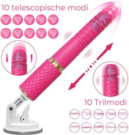 Stotende Dildo – Prostaat Stimulator - Neukmachine voor Mannen - Dildo Mannen Anaal Vibrerende - Bewegende Dildo - Sexmachine Dildo - Prostaat Vibrator Mannen Stotend - Dildo Anaal Groot – 100% Waterdicht — thumbnail 7