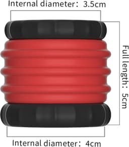 KG Siliconen Ballstrecher Rood-Zwart — thumbnail 4