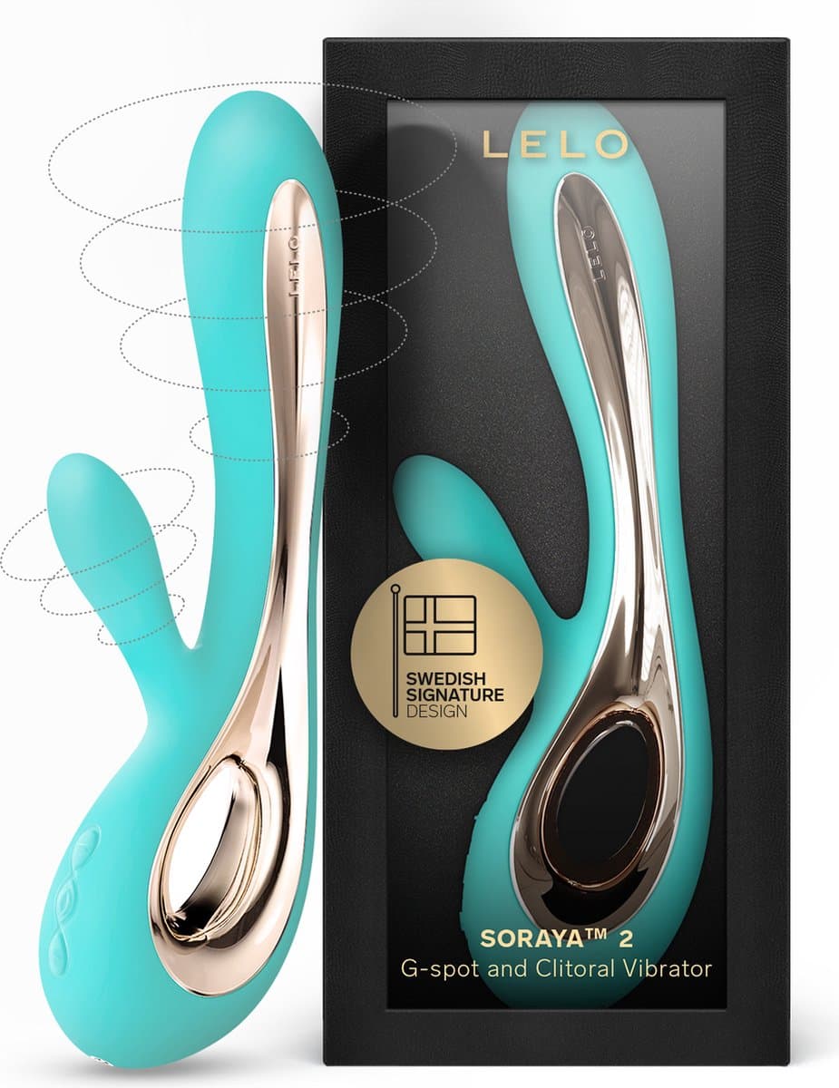 LELO SORAYA 2 – Rabbitstimulator – Waterdicht – Draadloos – Aqua — afbeelding 1
