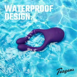 Teazers - Partner Multifun Koppel Vibrator - Oplaadbaar - Vibrator - Vibrators voor Vrouwen en Mannen - Sex Toys voor Vrouwen - Vibrators - Koppeltoy - Clitoris Stimulator - Paars — thumbnail 2