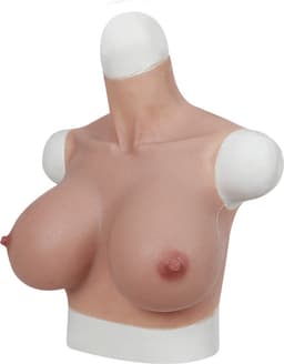 Siliconen borsten- G Cup- East West Shape- Cosplay-Travestie-Transgender-Crossdresser-Travestiet-100% siliconen-Breastplate — thumbnail 1