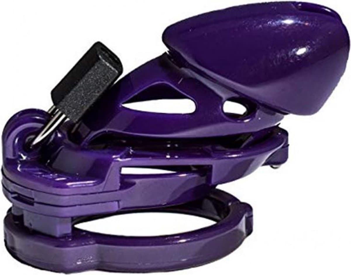The Vice - Kuisheidskooi - Peniskooi - Chastity Cage - Paars Plus — afbeelding 1