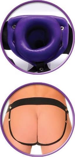 Fetish Fantasy - Vibrating Hollow Strap-On - Dildo - Zwart — thumbnail 22
