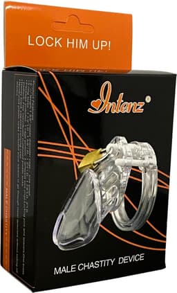 Intenz® Kuisheidskooi - Transparant - Chastity Cage - Groot - Peniskooi - Inclusief Slotje — thumbnail 2